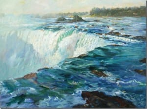 "Horseshoe Falls" by Rick J. Delanty, 36x48