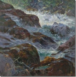 "Overflow" by Rick J. Delanty, 36x36