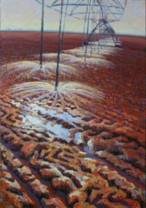 Winter Wheat, oil on panel, 34 by 24 inches,  © 2012 Laura Lewis