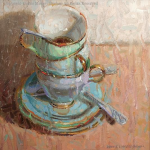 "Cups And Saucers" by Diane Massey Dunbar OPA - 10x10