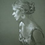 David Hardy – Carla (Study) – 25″x 19″ – Charcoal and chalk