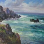 "Montaña De Oro Surf" by Joyce Pike OPAM 24"x30"