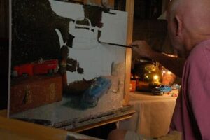In studio creation of All Along the Boulevard