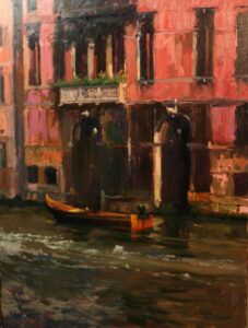 "Rose Palazzo with Boat" by Charles T. Cox OPAM