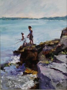 "Fishing at Lake Point Park" by Rick Dziak OPA