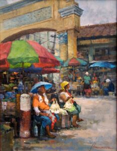 "Sampaguita Vendor" by Junn Roca OPA