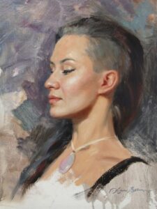 "Mexican Opal" (3-hour workshop demo) - 16x12" - oil on linen panel