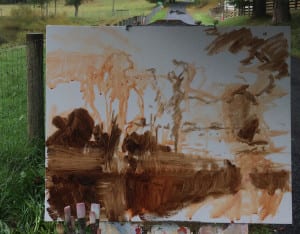 Terra Bella CLashley Underpainting-