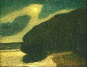 “Moonlit Cove”, by Albert Pinkham Ryder, early to mid-1880's