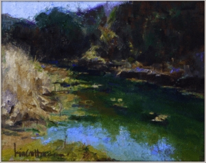 "Hill Country Creek, a study" by Kim Carlton