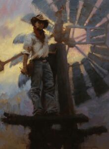 "Aloft in the Western Sky" - 40" x 30" - Oil (Best of Show, Online National Oil and Acrylic Painters International; 2nd Place, Bold Brush Competition - Feb. 2014). Painting has been purchased by the Booth Museum in Cartersville, GA.