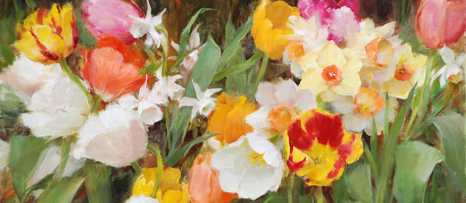 Anderson OPAM, Kathy – Spring with Tulips and Daffodils – 16_ x 20_CROPPED