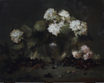 Hydrangeas and Roses by D. Kamin