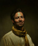 Self-Portrait With Yellow Scarf by Michael DeVore