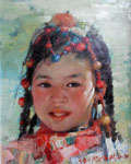 Tibet Girl by Jan Peng Wang OPA