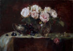 "Pink Roses with Silver" by Jacqueline D. Kamin OPA