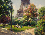 Picnic by the Eiffel Tower by Vadim Dolgov