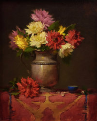 Dahlia's and Silver by Elizabeth Robbins OPA 