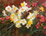 Daffodils and Quince by Kathy Anderson